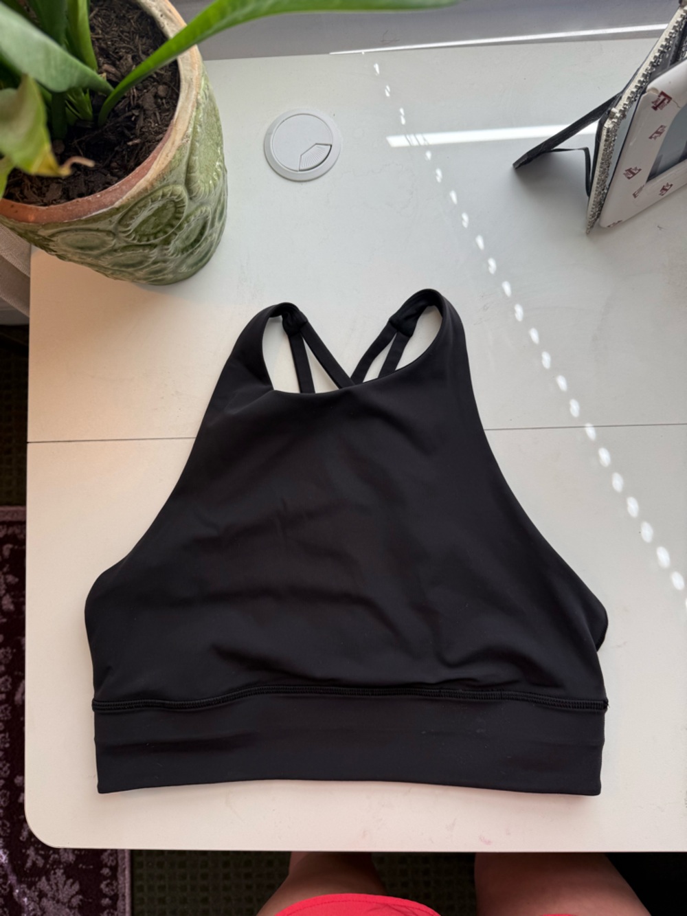 lululemon Black High Neck Sports Bra